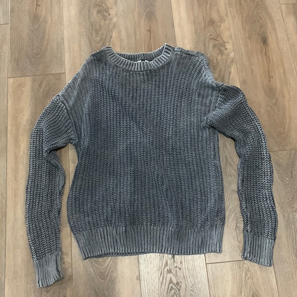 Blue Grey PINK Sweater